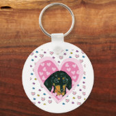 Porte-clés Basset allemand (Recto)
