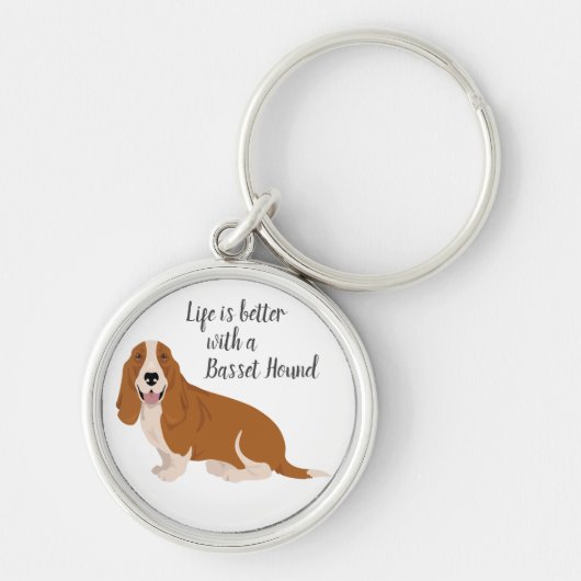 Porte-clés Basset hound (Devant)