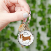 Porte-clés Basset hound (main)