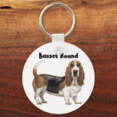 Porte-clés Basset Hound (Recto)