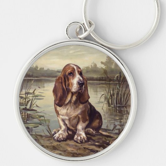 Porte-clés Basset Hound (Devant)