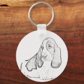 Porte-clés Basset hound (Recto)