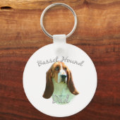 Porte-clés Basset Hound Papa 2 (Recto)