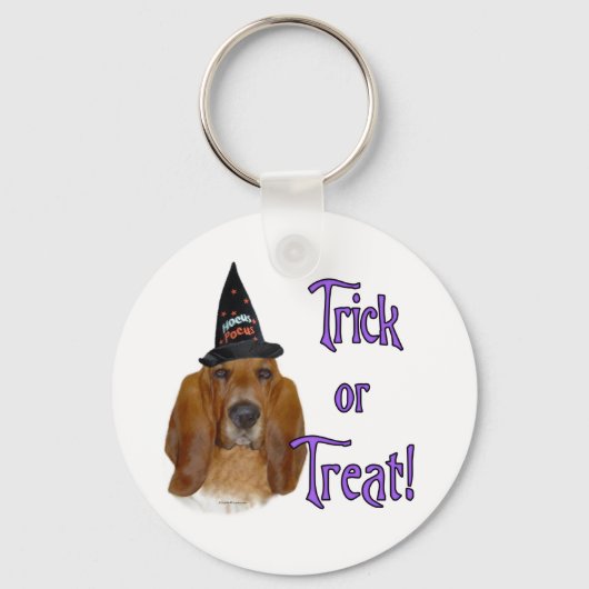 Porte-clés Basset Hound Trick (Recto)