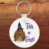 Porte-clés Basset Hound Trick (Recto)
