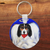 Porte-clés Bassett Hound Angel (Recto)