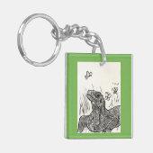 Porte-clés Bassin de dragon de Komodo en beauté (Devant gauche)