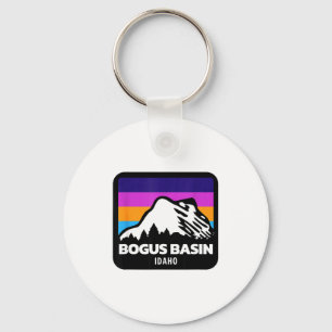 Porte-clés Bassin factice de l'Idaho ski snowboard montagnes