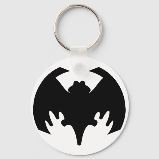 Porte-clés Bat Black Le MUSÉE Zazzle Cadeaux (Recto)