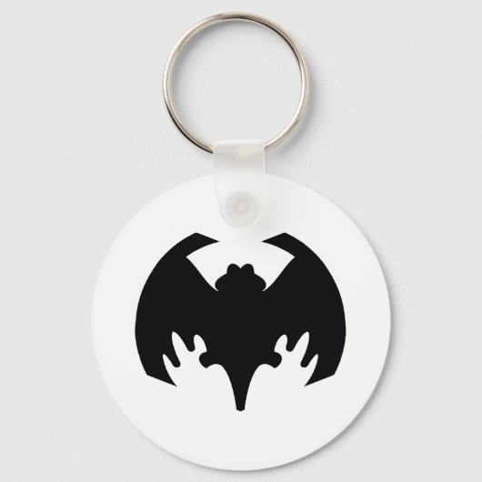 Porte-clés Bat Black Le MUSÉE Zazzle Cadeaux (Recto)