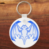 Porte-clés Bat Blue Inv Le MUSÉE Zazzle Cadeaux (Recto)
