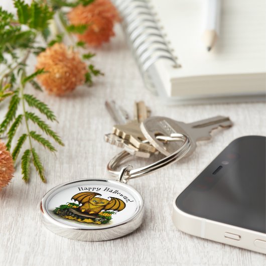 Porte-clés Bat d'Halloween mignonne (Côté)