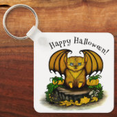 Porte-clés Bat d'Halloween mignonne (Recto)