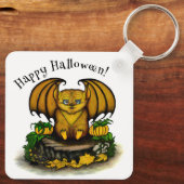 Porte-clés Bat d'Halloween mignonne (Verso)