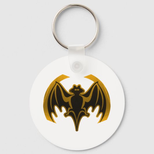 Porte-clés Bat Gold Le MUSÉE Zazzle Cadeaux (Recto)