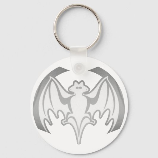 Porte-clés Bat Gray Inv Le MUSÉE Zazzle Cadeaux (Recto)