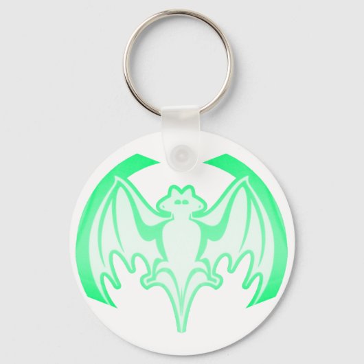Porte-clés Bat Green Inv Le MUSÉE Zazzle Cadeaux (Recto)