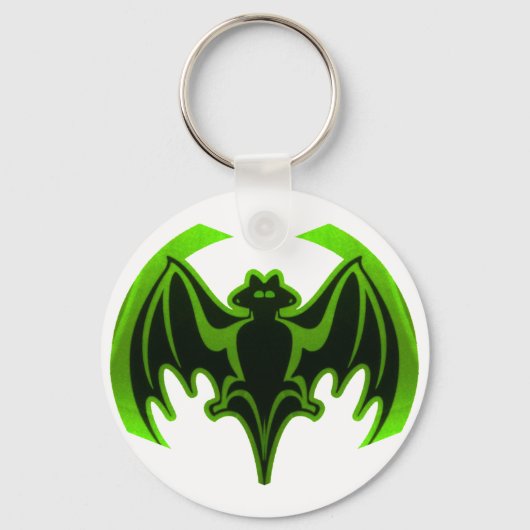 Porte-clés Bat Green MUSEUM Zazzle Cadeaux (Recto)