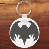 Porte-clés Bat Grey Le MUSÉE Zazzle Cadfts (Recto)