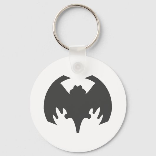 Porte-clés Bat Grey Le MUSÉE Zazzle Cadfts (Recto)