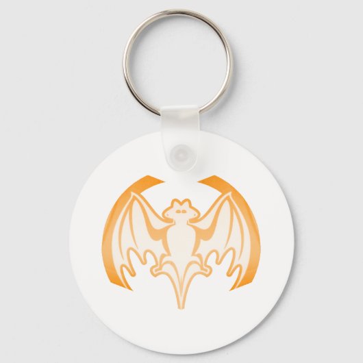 Porte-clés Bat Orange Inv Le MUSÉE Zazzle Cadeaux (Recto)