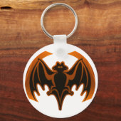 Porte-clés Bat Orange Le MUSÉE Zazzle Cadfts (Recto)