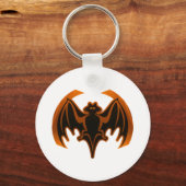 Porte-clés Bat Orange Le MUSÉE Zazzle Cadfts (Recto)