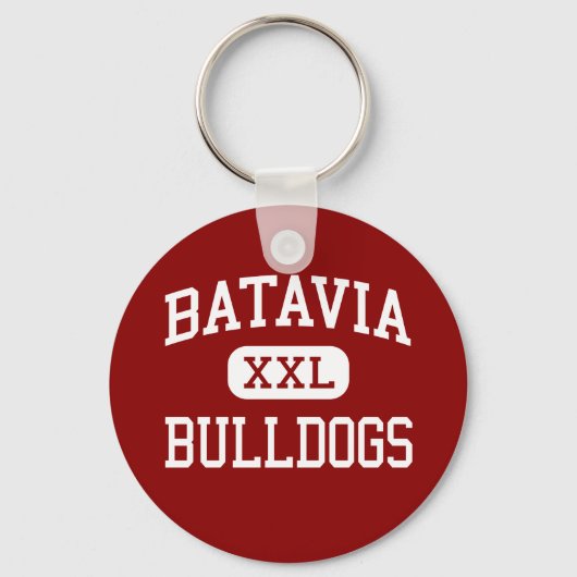 Porte-clés Batavia - Bulldogs - Moyen - Batavia Illinois (Recto)