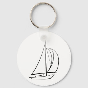 Porte-clés Bateau à balai noir