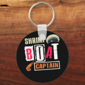 Porte-clés Bateau à crevettes Capitaine de crevette Croisière (Recto)