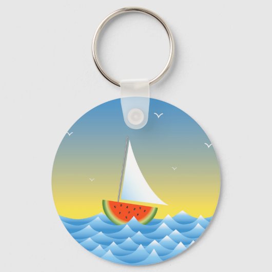 Porte-clés Bateau à eau de pastèque (Recto)