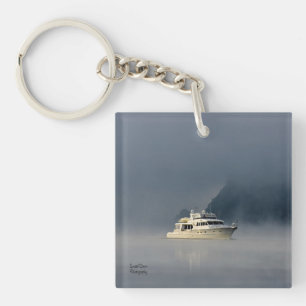 Porte-clés Bateau à Foggy Morning