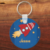 Porte-clés Bateau à fusée (Recto)