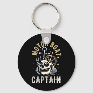Porte-clés Bateau à moteur Capitaine Funny Pontoon Bateau à m