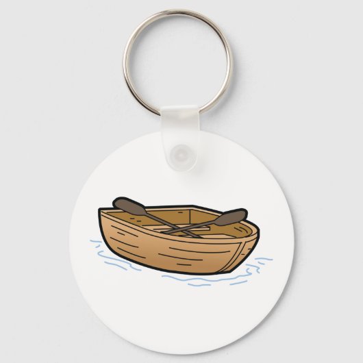 Porte-clés Bateau à rames marron (Recto)