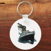 Porte-clés Bateau à vapeur noir (Recto)
