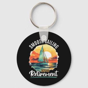 Porte-clés Bateau À Voile Capitaine Smooth Naviguant Vers Ret