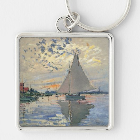 Porte-clés Bateau à voile de Monet Impressionnisme français C (Devant)