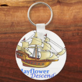 Porte-clés Bateau à voile Descendant Mayflower (Recto)