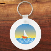 Porte-clés Bateau à voile pastèque (Verso)