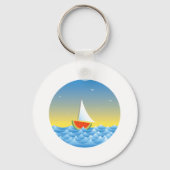 Porte-clés Bateau à voile pastèque (Verso)