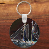 Porte-clés Bateau à voile - Photo Abstraite (Recto)
