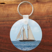 Porte-clés Bateau à voilier Schooner dans l'IBB (Recto)