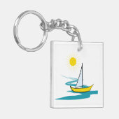 Porte-clés Bateau à voilier simple (Devant gauche)