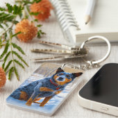 Porte-clés Bateau Australien Laisser neiger Noël (Devant droit)