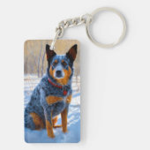 Porte-clés Bateau Australien Laisser neiger Noël (Dos)