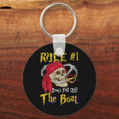 Porte-clés Bateau Capitaine Pirates Fun Pirate Ne Tombe Pas T (Recto)