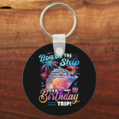 Porte-clés Bateau C'est un anniversaire Voyage croisière Vaca (Recto)