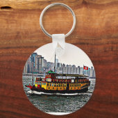 Porte-clés Bateau chinois Victoria Harbour Hong Kong (Verso)