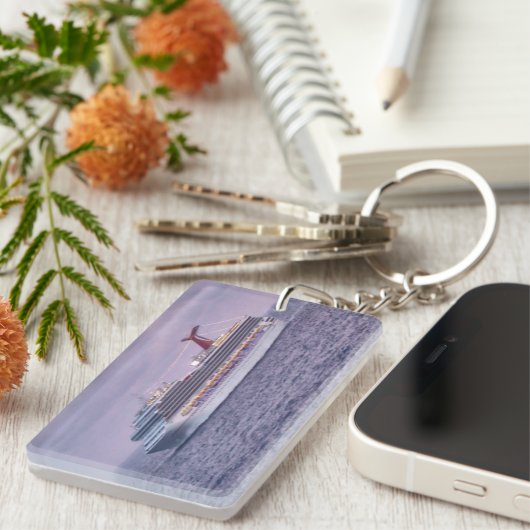 Porte-clés Bateau dans le pourpre (Devant droit)